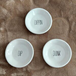 Mud Pie Oil Dipping Plates, Circa 2017 - Set 1 of 3